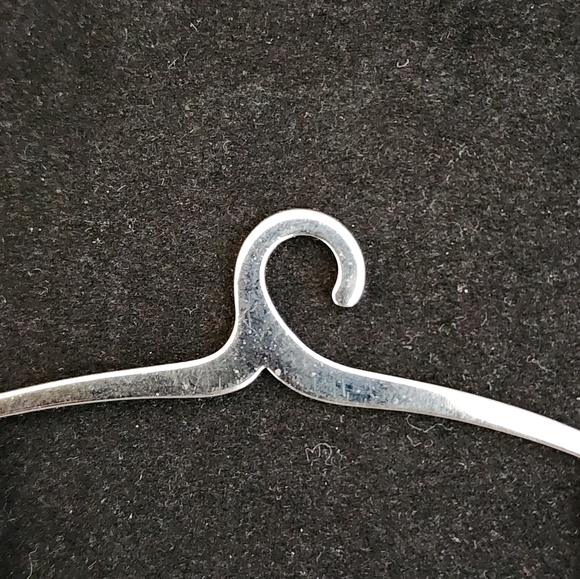 Silver Tone Square Box Link Button Style Tie Bar Chain - Picture 3 of 5